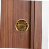 2pcs  Recessed Door Handles, Round Flush Pulls Stainless Steel Furniture Locks Hidden Embedded Fireproof Door Furniture (yellow) In Australia - Darrahopens