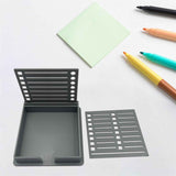 Sticky Note Dispenser, Note Pad Holder Note Template Organizer for Classroom, Home, Office, Grey 2pcs In Australia - Darrahopens