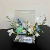 Acrylic Wedding Flower Basket Hand-Held Flower Bag Acrylic Bag Vase for Flowers, Decorative Acrylic Flower Bag for Party In Australia - Darrahopens