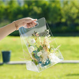 Acrylic Wedding Flower Basket Hand-Held Flower Bag Acrylic Bag Vase for Flowers, Decorative Acrylic Flower Bag for Party In Australia - Darrahopens