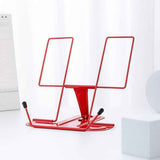 File Sorters Portable Book Holder Adjustable Reading Rest Recipe Cookbook Stand Cell Phone Stand for Cookbook Textbook Tablet Holder ( Red) In Australia - Darrahopens