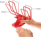 File Sorters Portable Book Holder Adjustable Reading Rest Recipe Cookbook Stand Cell Phone Stand for Cookbook Textbook Tablet Holder ( Red) In Australia - Darrahopens