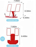 File Sorters Portable Book Holder Adjustable Reading Rest Recipe Cookbook Stand Cell Phone Stand for Cookbook Textbook Tablet Holder ( Red) In Australia - Darrahopens