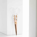 OfficeGoods 6” Stainless Steel Acrylic Scissors For Office and Home - Aesthetic and Sharp All Purpose Scissors, Perfect For Sewing, Arts and Crafts - Clear Rose Gold Metal In Australia - Darrahopens