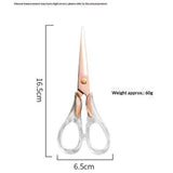 OfficeGoods 6” Stainless Steel Acrylic Scissors For Office and Home - Aesthetic and Sharp All Purpose Scissors, Perfect For Sewing, Arts and Crafts - Clear Rose Gold Metal In Australia - Darrahopens