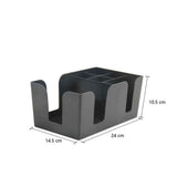 Multi functional tissue box, bar counter, straw box, storage mixing bar, storage box, KTV storage box（Black） In Australia - Darrahopens