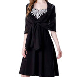 Women's Scarf Shawls and Wraps for Evening Dress Wedding Party Bridal Scarves chiffon scarf（black） In Australia - Darrahopens