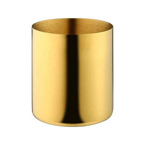 Desk Organizer Pen & Pencil Holder -, Gold Stainless Steel - Desk Supply Organizer with Gold Pen Cup, Makeup Brush Cup & Vanity Brush Holder In Australia - Darrahopens
