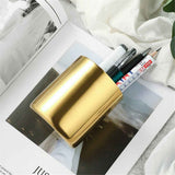 Desk Organizer Pen & Pencil Holder -, Gold Stainless Steel - Desk Supply Organizer with Gold Pen Cup, Makeup Brush Cup & Vanity Brush Holder In Australia - Darrahopens