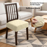 Stretch Dining Chair Seat Covers Set of 4, Soft Removable Washable Seat Covers for Dining Chairs, Dining Room Seat Cover Protector ( Beige) In Australia - Darrahopens