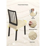 Stretch Dining Chair Seat Covers Set of 4, Soft Removable Washable Seat Covers for Dining Chairs, Dining Room Seat Cover Protector ( Beige) In Australia - Darrahopens