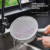 22cm Splatter Screen for Cooking, Stainless Steel Fine Mesh for Frying Pan, Grease Guard for Pan to Stop Hot Oil Splatter, Protect the Skin From Burns, Safe Cooking Lid In Australia - Darrahopens