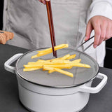 22cm Splatter Screen for Cooking, Stainless Steel Fine Mesh for Frying Pan, Grease Guard for Pan to Stop Hot Oil Splatter, Protect the Skin From Burns, Safe Cooking Lid In Australia - Darrahopens