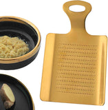 Manual stainless steel grinder, household wasabi, ginger, garlic accessories, multi-purpose grinder, restaurant, hotel kitchen small tool（golden） In Australia - Darrahopens