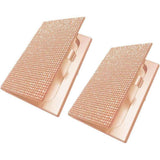 Business Card Holder, 2Pcs  Name Card Organizer Bling Pocket Display for Women Office Exhibition ，（champagne） In Australia - Darrahopens