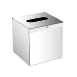 Square Stainless Steel Tissue Box Cover - Wall Mounted Stylish Paper Facial Cover, Modern Metal Tissue Box Holder for Bedroom/Bathroom/Vanity/Countertop（304 bright light） In Australia - Darrahopens