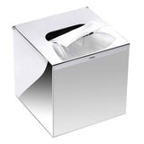 Square Stainless Steel Tissue Box Cover - Wall Mounted Stylish Paper Facial Cover, Modern Metal Tissue Box Holder for Bedroom/Bathroom/Vanity/Countertop（304 bright light） In Australia - Darrahopens