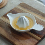 Ceramic Lemon Juicer Reamer Manual Citrus Lime Hand Squeezer Bowl with Handle and Pour Spout, Handheld, Easy to Use and Clean In Australia - Darrahopens