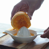 Ceramic Lemon Juicer Reamer Manual Citrus Lime Hand Squeezer Bowl with Handle and Pour Spout, Handheld, Easy to Use and Clean In Australia - Darrahopens