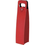 Reusable Leather Wine Tote Carrier for Bottles - Portable Champagne Gift Bags for Picnic, Party, Wedding（Red） In Australia - Darrahopens