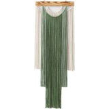 Wall Hanging Boho Wall Decor Green and Beige Yarn Wall Art for Living Room Bedroom Office Nursery Apartment Yoga Room Decor,（ Green ） In Australia - Darrahopens