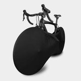 Bike Wheel Cover Indoor Dust-Proof and High Elasticity Bicycle Wheel Bag mountain bike protective cover, outdoor（Half Pack Black） In Australia - Darrahopens