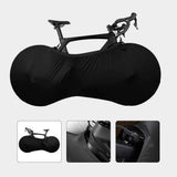 Bike Wheel Cover Indoor Dust-Proof and High Elasticity Bicycle Wheel Bag mountain bike protective cover, outdoor（Half Pack Black） In Australia - Darrahopens