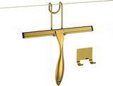 Shower Squeegee and Window Squeegee, Stainless Steel, Cleaner for Bathroom Showers Glass Doors, Home Mirrors, Car Windows Wiper, 10 Inch, Gold In Australia - Darrahopens