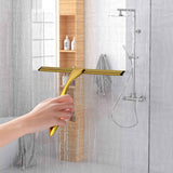 Shower Squeegee and Window Squeegee, Stainless Steel, Cleaner for Bathroom Showers Glass Doors, Home Mirrors, Car Windows Wiper, 10 Inch, Gold In Australia - Darrahopens