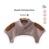 Shoulder Neck Warmer,  Elderly Shoulder Periarthritis Pain Relief, Sleeping Shoulder Cold Protection Cover (M)Brown collar In Australia - Darrahopens