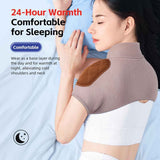 Shoulder Neck Warmer,  Elderly Shoulder Periarthritis Pain Relief, Sleeping Shoulder Cold Protection Cover (M)Brown collar In Australia - Darrahopens