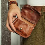 wallet retro small card holder, driver's license zero wallet, men's simple coin wallet design, women's simple bag (brown) In Australia - Darrahopens