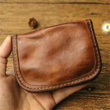 wallet retro small card holder, driver's license zero wallet, men's simple coin wallet design, women's simple bag (brown) In Australia - Darrahopens