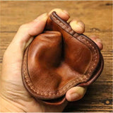 wallet retro small card holder, driver's license zero wallet, men's simple coin wallet design, women's simple bag (brown) In Australia - Darrahopens