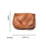 wallet retro small card holder, driver's license zero wallet, men's simple coin wallet design, women's simple bag (brown) In Australia - Darrahopens