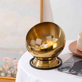 Candy Bowl, Sugar Container, Sugar Bowl, Candy Dish for Office Desk, Sugar Dispenser Valentines Day Candy Dish（14cm with seat）Golden In Australia - Darrahopens