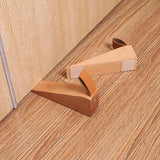 2Pack Wooden Door Stopper Non-Slip Security Wood Door Wedge with Leather Strap for Hanging Door Stopper, in House Bedroom Office Living Room Hotel Cabin（Beech wood small size） In Australia - Darrahopens