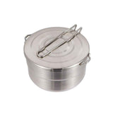 Stainless Steel Cook Pot with Lid and Folding Handle - 1.5L Large Capacity Bento Pot for Camping and Hiking In Australia - Darrahopens