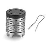 Portable Camping Heater Stove, Stainless Steel Mini Tent Heater with High Efficiency Heating & Rapid Setup Design for Outdoor Use, Compact Folding Sto（ Black） In Australia - Darrahopens