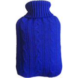 Hot Water Bottle with Cover - Premium Soft Knitted Cover - 2L Large Capacity - Hot Water Bag for Menstrual Cramps, Neck and Shoulder Pain Relief, Hot and Cold Therapies, （Blue） In Australia - Darrahopens
