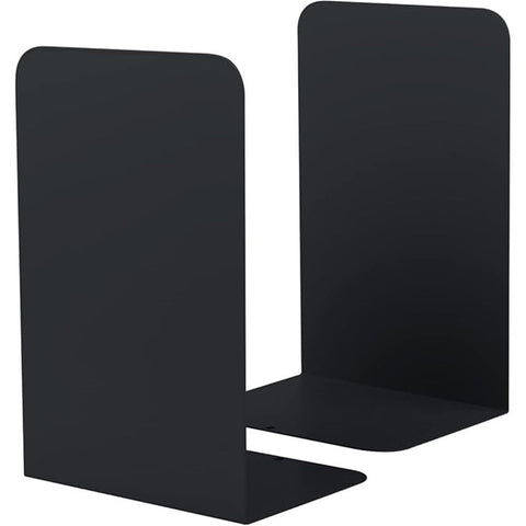 Book Ends, Bookends for Shelves, Home, Office, Metal Book Stopper for Books, Metal Bookend Supports, Modern Minimalist Style Decorative Bookend, Black (1 Pair/2pcs)