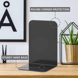 Book Ends, Bookends for Shelves, Home, Office, Metal Book Stopper for Books, Metal Bookend Supports, Modern Minimalist Style Decorative Bookend, Black (1 Pair/2pcs) In Australia - Darrahopens