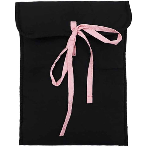 Cute Bowtie Laptop Sleeve Puffy Notebook Bag  Tablet Bag Cutecore Protective Laptop Case for Women (Vertical style,Black) In Australia - Darrahopens
