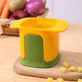 Potato Cutter for Fries, Stainless Steel Blade Chopper for Potatoes, Cucumbers, Carrots, Onions, Vegetable and Fruits, Yellow In Australia - Darrahopens
