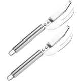 2pcs Fish Scales Scraping Tool, Multifunction Stainless Steel Fish Scale Knife Fish Cleaning Kit,Fish Scale Remover for Home Market Restaurant Use In Australia - Darrahopens