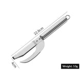 2pcs Fish Scales Scraping Tool, Multifunction Stainless Steel Fish Scale Knife Fish Cleaning Kit,Fish Scale Remover for Home Market Restaurant Use In Australia - Darrahopens
