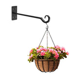 Heavy Duty Plant Hangers Outdoor- Hand-Forged Hanging Plant Brackets - 2 Pack 12 Inch Black Wrought Iron Wall Plant Hooks for Hanging Plants, Lanterns, Bird Feeders In Australia - Darrahopens