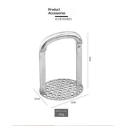 Duty Potato Masher With Horizontal Handle | Avocado Masher | Versatile Food Masher For Vegetable | Made of Durable Stainless Steel |  - Silver In Australia - Darrahopens