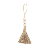 Wood Bead Garland,Farmhouse Tassels Beads, Rustic Country Decor Prayer Beads for Home Door Knob Christmas Decoration (8pack) In Australia - Darrahopens