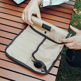 Tableware storage Tableware arranged neatly, at a glance, easy to use portable outdoor Cutlery storage jar (khaki)Storage bag only, tableware not included In Australia - Darrahopens
